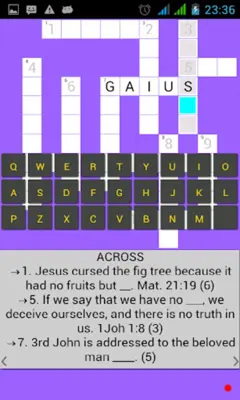 Bible Crossword android App screenshot 4