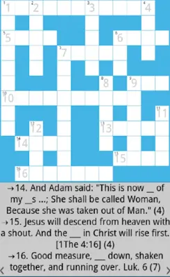 Bible Crossword android App screenshot 8